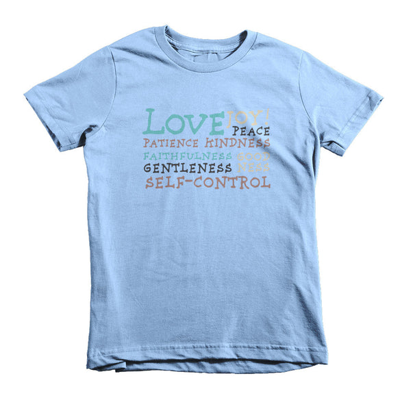 Fruit of the Spirit Version 2 - Short sleeve kids t-shirt [MORE COLORS AVAILABLE]